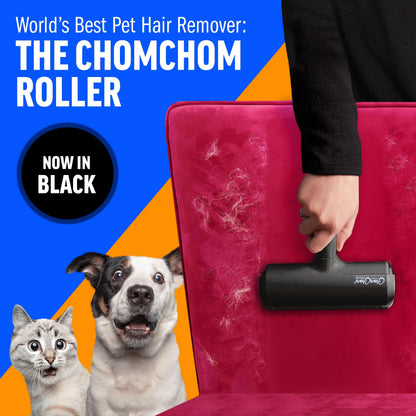 Pet Hair Remover Reusable Lint Roller, Black