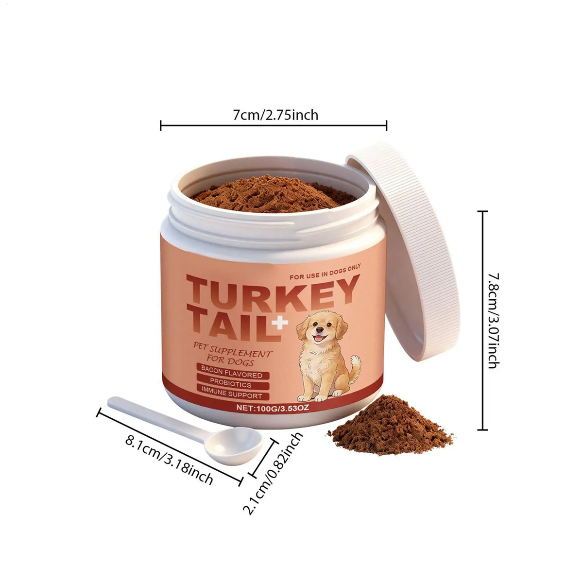 Dog Supplements 100G Skin Dryness Itching Relief Puppy Health Care Supplies Skin and Coat Dog Supplements for Small Medium Large