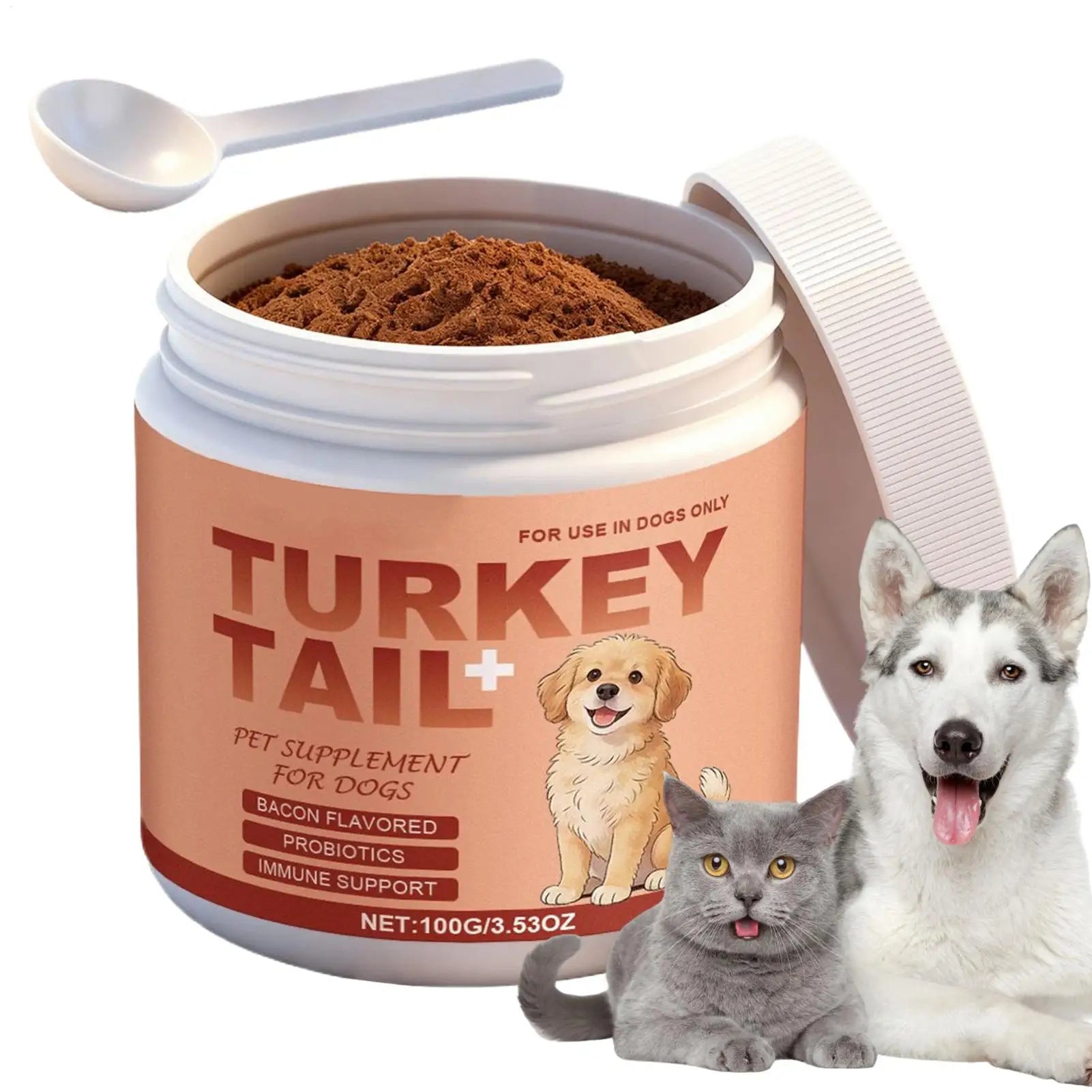 Dog Supplements 100G Skin Dryness Itching Relief Puppy Health Care Supplies Skin and Coat Dog Supplements for Small Medium Large