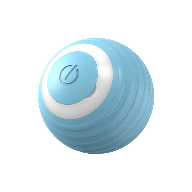 Luxury Rubber Electric Automatic Rolling Ball Cat Toy with Self-Moving Feature for Cats