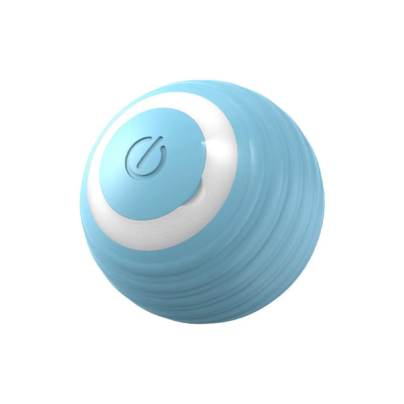 Luxury Rubber Electric Automatic Rolling Ball Cat Toy with Self-Moving Feature for Cats