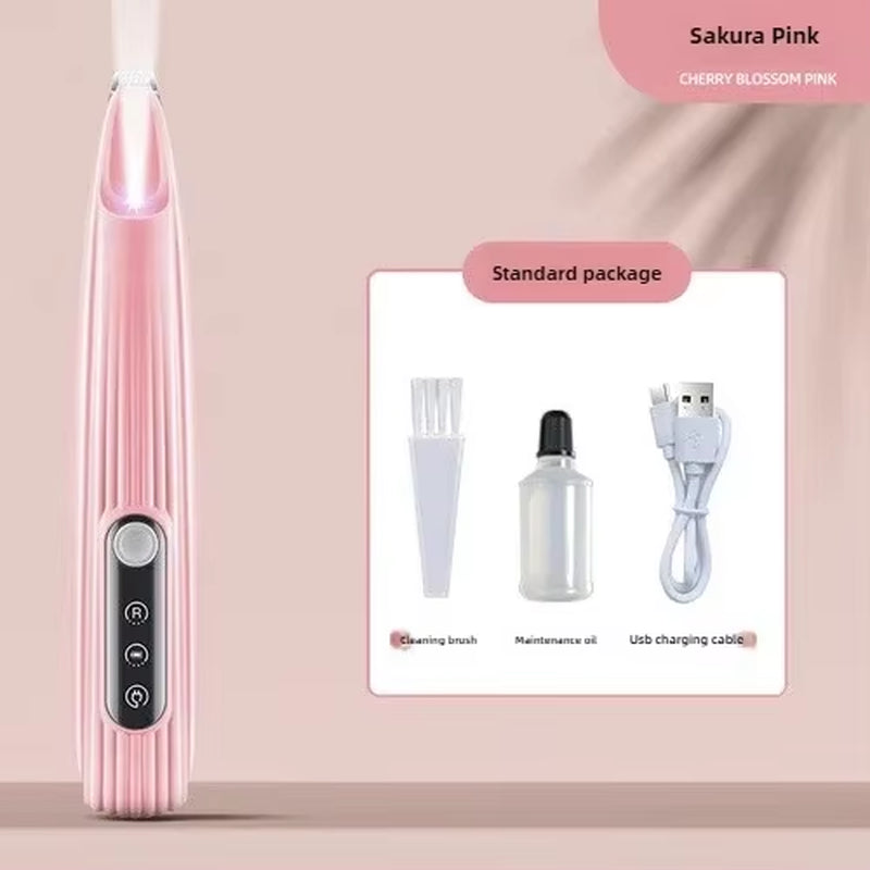 Professional Dog Grooming Clippers & LED Light LCD Display 18Mm Wide Blade for Paw Trimming Low Noise Cordless Pet Hair Trimmer