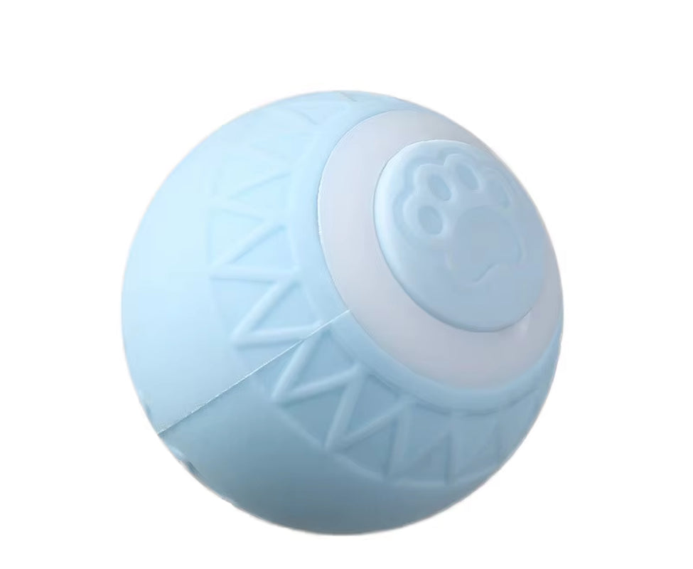 Luxury Rubber Electric Automatic Rolling Ball Cat Toy with Self-Moving Feature for Cats