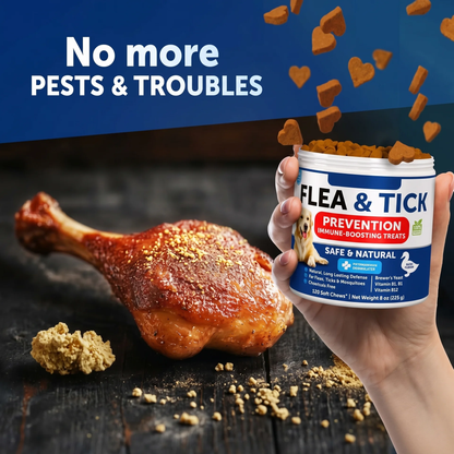 Flea and Tick Prevention for Dogs Chewables Natural Flea Treatment
