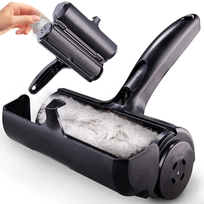 Pet Hair Remover Reusable Lint Roller, Black